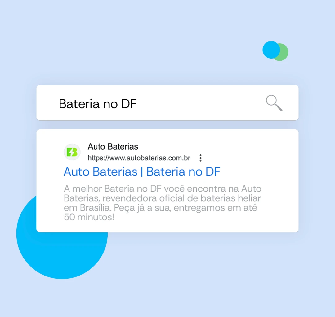 Resultado de busca do Google para Auto Baterias, bateria no DF